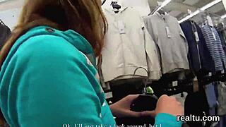 stunning czech babe seduced at hypermarket and banged pov! 🔥😍