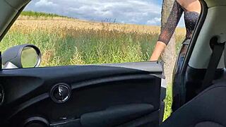 I'm a shy german teen fuckin' with strangers outdoors