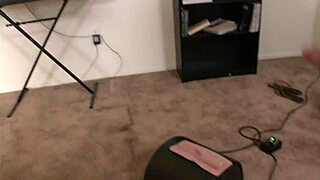 blonde mom Angelina Ash rides sybian then gets pounded
