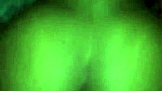 Big booty ebony college girl gets back shots