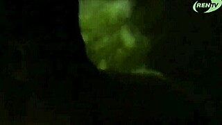 We might get caught, but I’m too horny to stop banging my girlfriend bent over. Every thrust feels so risky and wild.