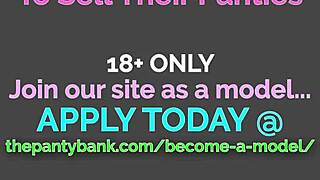 Wow, tiny barely legal teen stuffs panties in tight pussy!