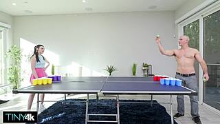 i see julia james bent over doggystyle getting tight fuck hole filled after pong