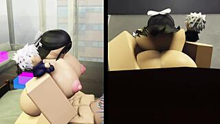 In the USA, Utahime demonstrates strength by engaging in a passionate encounter with a bent-over slut.