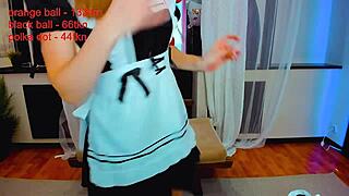 This Little 18+ Maid Cums So Hard on Webcam