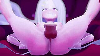 Hina strips naked in this hentai scene 😘