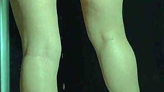 college babe's big ass bounces in soapy shower fun