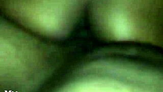 Big booty ebony college girl gets back shots