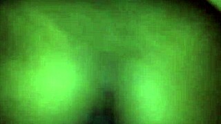 Big booty ebony college girl gets back shots