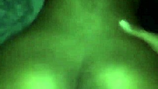 Big booty ebony college girl gets back shots