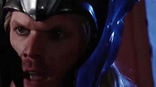 Watch Lexi Swallow in Avengers XXX parody scene.