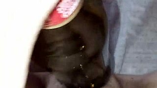 Gretala Pregnant Excited Rubs Bottle On Juicy Pussy!!