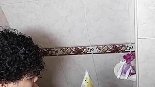 She Showers To Please Herself In Her Room.