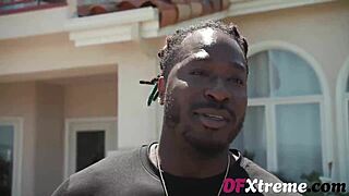 double sausage bbq with hot blonde river lynn