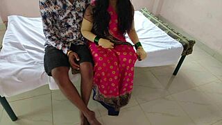 Lying On The Cot, Fucking The Maid In Cowgirl Position! She Rides And Orgasms!