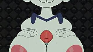 Female cinderace engages in beatbanger game action