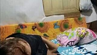 stepsister climbs my chest, removes panties, sucks penis, i suck vagina, intense orgasms.