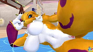 Does Renamon Stretch During Her NSFW Workout?
