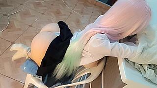 Big Ass College Girl Fucked in Doggy Style POV Cosplay