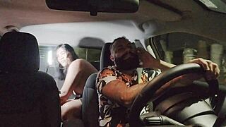 Nicoly Mattos Feels Like a True Slut During Double Penetration with Two Cocks Rubbing Inside Her Pussy and Ass on the Street.