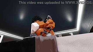 She lost the bet and had to handle four big black cocks.