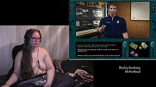 naked bbw plays through haunted carousel part 1