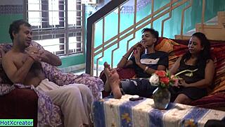 bhabhi joins hot gangbang sex party 🔥