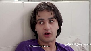 Step mom catches step son wanking - Annie King steps in! 😲