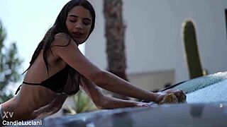 Mercedes Car Wash Featuring Sexy Brunette Models