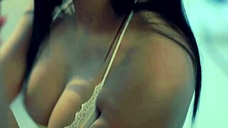 Athletic brunette masters blowjob art in intense session. She swallows every drop!