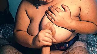 Best blowjob ever from chubby bbw with big tits!