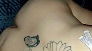 Girlfriend doesnt know she is filmed sucking