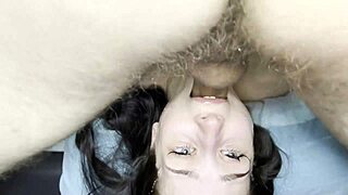 She loves deepthroating my cock balls deep in that position