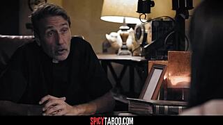 Desperate bride-to-be craves wild banging with pervy priest before wedding