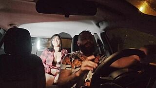 Nicoly Mattos Feels Like a True Slut During Double Penetration with Two Cocks Rubbing Inside Her Pussy and Ass on the Street.