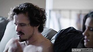 Watch me suck this monster cock and get my pussy fucked hard!