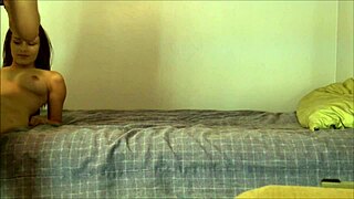 behind the scenes, kelsey experiences her first huge cumshot and blowjob, getting cum covered in this college setting