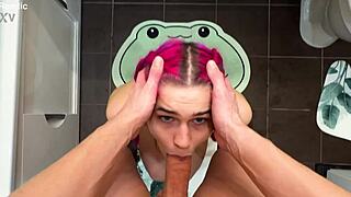 Beautiful Wife Stuck In Washing Machine, Blowjob Frees Her