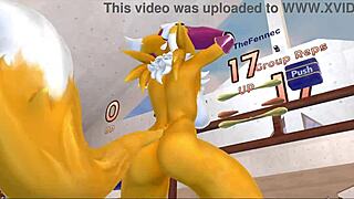Does Renamon Stretch During Her NSFW Workout?