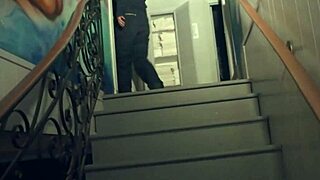 thick horny teen in glasses fucks halloween monster at her door, so taboo! 😱🎃