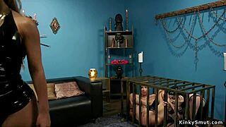 Group of Lesbians Whip Asses in Tight Bondage