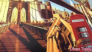 trans nurse bruna castro's booty gets anal creampie