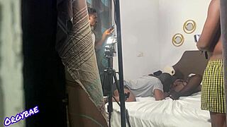 Making of a porn movie - behind the scenes action