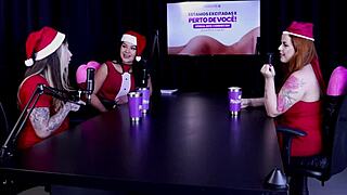 Man, her pink pussy begged for a giant rod in gangbang! - Isadora Closel on Sheer Red