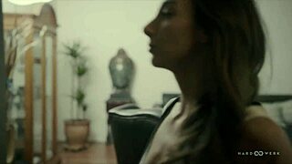 Skinny Brunette Ana B Gets Double Penetrated In Hardcore Group Fucking