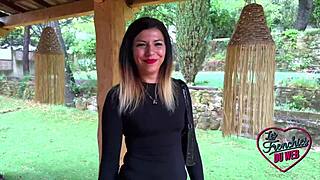 gwen, such a beautiful french milf, takes it hard in her tight slit. damn, those stockings!