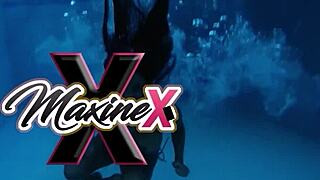 Hey, wanna see Maxine slide that dildo deep into her black pussy?