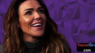 bigtit british voyeur rubs shaved pussy for wanking guy in truth or dare