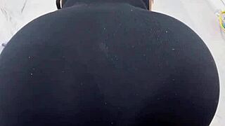 latina prostitute takes monster cock in doggystyle anal, gaping her big ass