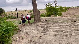 Forest adventure turns wild with girlfriend's big ass and outdoor banging. We explored nature and each other hard.